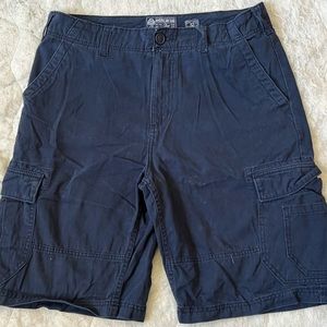 Navy Blue Cargo Shorts for Men